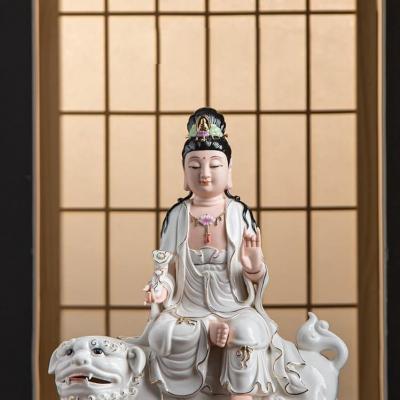 TƯỢNG BỒ TÁT CƯỠI KỲ LÂN VÀ VOI TRẮNG